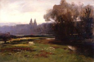 Old Aberdeen From The South West — James Coutts Michie