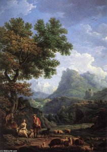 Shepherd In The Alps — Claude-joseph Vernet