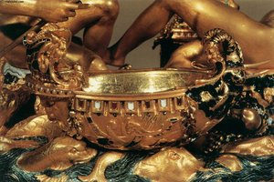 Salt Cellar (detail) — Benvenuto Cellini