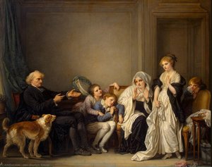 The Widow And Her Priest — Jean-baptiste Greuze