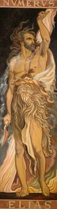Stained Glass Design, Elias — Frederick James Shields