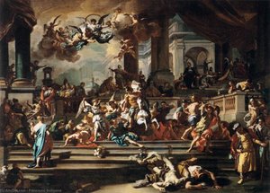 Expulsion Of Heliodorus From The Temple — Франческо Солимена