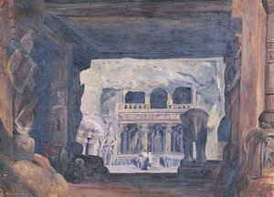 En Los Kylas, Ellora, India, Marzo De 1878 — Marianne North