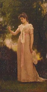 A Girl In A Garden — Marcus C Stone