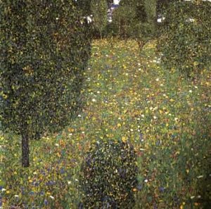 Landscape Of A Garden, 1906 - Private Collection — Gustav Klimt