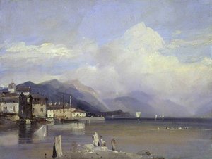 Boccadasse, Genoa With Monte Fasce In The Background — Richard Parkes Bonington