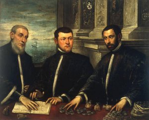 Three Tax Collectors — Jacopo Tintoretto