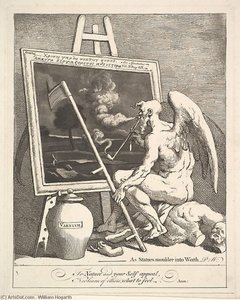 Tempo Fumando Un Quadro — William Hogarth