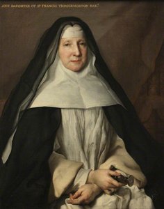 Anne Frances Throckmorton (1664–1734), Prioress Of The English Augustinian Convent Of Notre Dame De Sion, Paris — Nicolas De Largillière