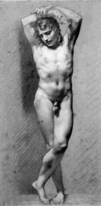 Academic Male Nude — Pierre-paul Prud'hon