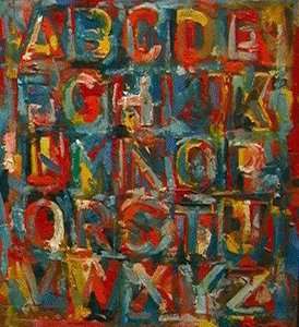 Colored Alphabet — Jasper Johns