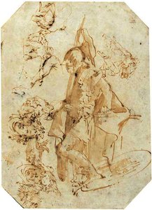 A Standing Soldier — Giambattista Tiepolo