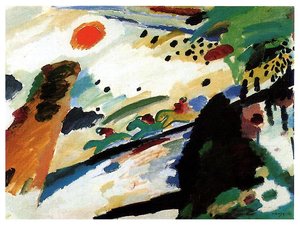 Romantic Landscape — Wassily Wassilyevich Kandinsky