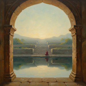 Threshold Of Eternal Stillness: The Golden Solitude — Jacques Villedieu