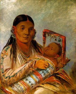 Chée Ah Ká Tchée, Ehefrau Von Nót To Way — George Catlin