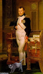 Napoleon In His Study — Jacques-louis David