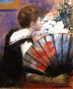 Woman With A Fan — Jean Louis Forain