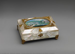 Sewing Casket With View Of Weilburg Near Baden In Austria — Balthasar Wigand
