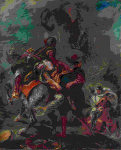 L'enlèvement De Rebecca — Eugène Delacroix