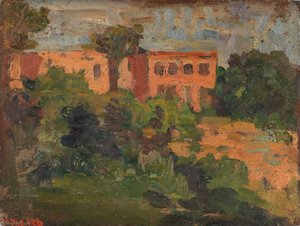 Landscape With Buildings — Thomas P Anshutz