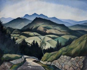 A Mountain Landscape In Wales — Christopher Richard Wynne Nevinson