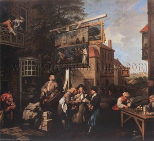 Solicitando Votos — William Hogarth
