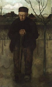 Douwe With Spade — Jan Mankes