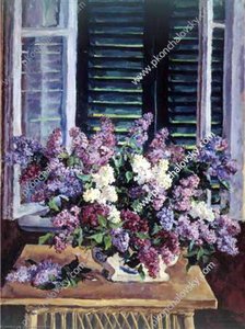 Still Life. Lilac Against The Green Shutters. — Pyotr Konchalovsky
