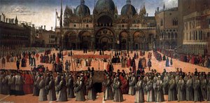 Procession In Piazza San Marco — Gentile Bellini