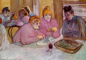 Frau In Einer Bordhalle — Comte Henri Marie Raymond De Toulouse-lautrec-monfa