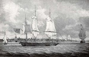 Mail Packet Off Liverpool, (painting) — Robert W. Salmon