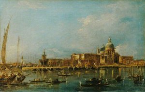 Venice The Dogana With Santa Maria Della Salute — Francesco Lazzaro Guardi