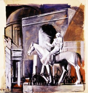 Leader On Horseback — Mario Sironi
