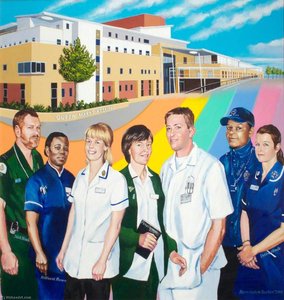 Hospital History Mural — Barrington Barber