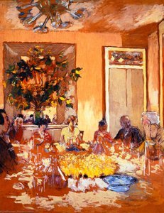Luncheon At Les Clayes — Jean-édouard Vuillard