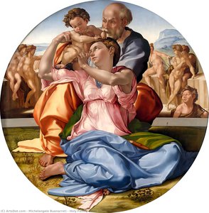Heilige Familie (doni Tondo) — Michelangelo Buonarroti