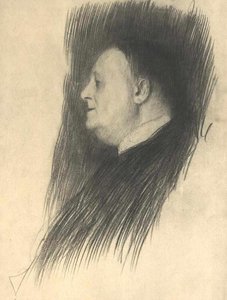 Portrait D'un Homme Faisant Face À Gauche — Gustave Klimt