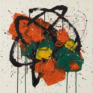 Kinetic Emergence: An Explosive Convergence Of Radiant Pigment And Sweeping Black Motion — Laurent Lefèvre