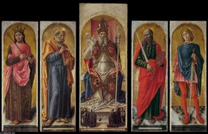 St Ambrose Polyptych — बार्टोलोमियो विवारिनी