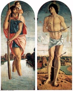 Polyptych Of S. Vincenzo Ferreri (side Panels) — Giovanni Bellini