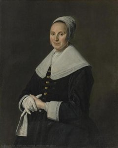 Portrait Of Woman With Gloves — Frans Hals
