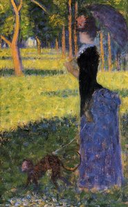 Woman With A Monkey — Georges Seurat