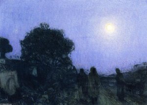 Christ And His Desciples On The Road To Bethany — Henry Ossawa Tanner