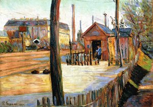 The Junction At Bois-columbes — Paul Signac