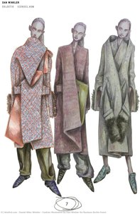 Fashion Illustration By Dan Winkler For Bauhaus Archiv Event — Daniel Allen Winkler