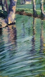 Bäume Im Teich — Egon Schiele