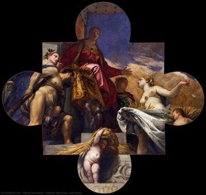 Venice, Hercules, And Ceres — Paolo Veronese