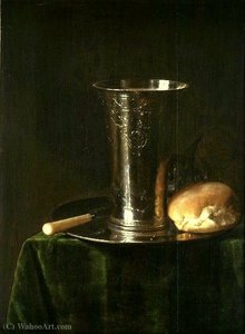 Still-life With A Silver Beaker. — Simon Luttichuijs