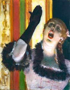 Cantante De Café-concierto — Hilaire-germain-edgar Degas