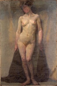 Standing Female Nude (recto) — Dora Carrington
